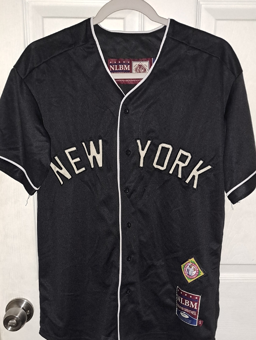 Black New York Baseball Jersey